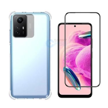 Imagem de Kit Capa Anti Impacto e Película De Vidro 3D 9D Para Redmi Note 12S