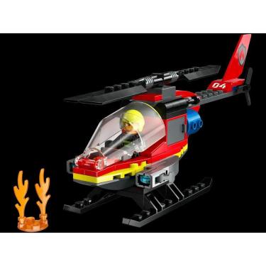 Imagem de Blocos de Montar - Helicoptero de Resgate dos Bombeiros LEGO DO BRASIL