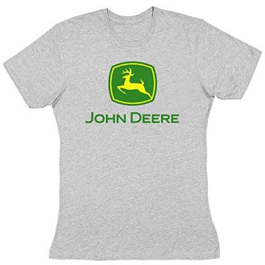 Imagem de John Deere Camiseta com logotipo, Cinza, M