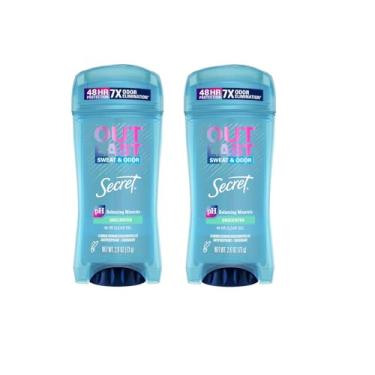 Imagem de Secret Outlast Outlast XTEND Clear Gel antitranspirante e desodorante, sem perfume, 73 g (pacote com 2)