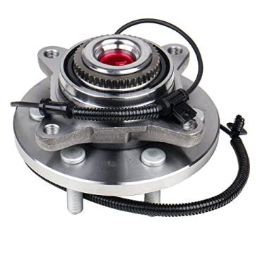 Imagem de KUSATEC Rolamento de roda dianteira 515169 e conjunto de cubo compatível com Ford F-150 4WD 4x4 somente 2015 2016 2017, 6 parafusos com ABS