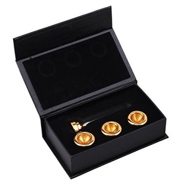 Imagem de Bocal para trompete 7c 5c 3c 1.5c com 4 copos dourados 7c 5c 3c 1.5c