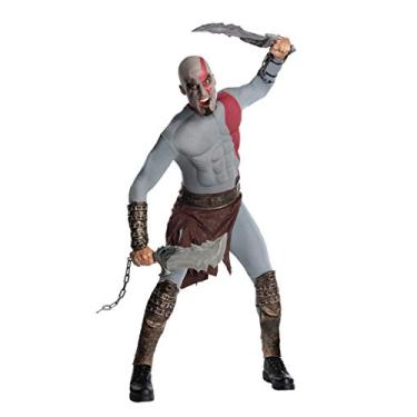 Imagem de Rubie's Costume Co Fantasia masculina God of War adulto Kratos Muscle Chest com luvas, Multicolorido., Tamanho Único
