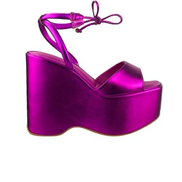 Imagem de Sandalia Dakota Y0601 Salto Flatform Grosso Sola Alta Feminino