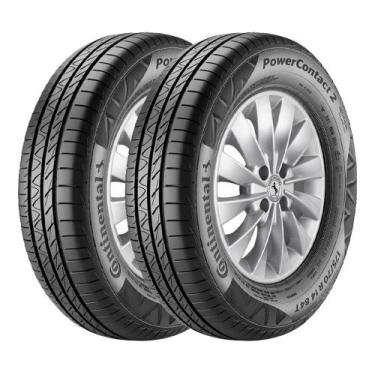 Imagem de Jogo 2 Pneus Continental Aro 15 PowerContact 2 185/60R15 84H, 5 anos C