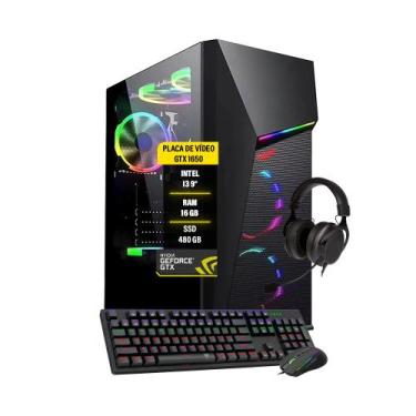 Imagem de Pc Gamer I3 9100 16Gb DDR4 GTX 1650 SSD 480GB - Amorim Shop