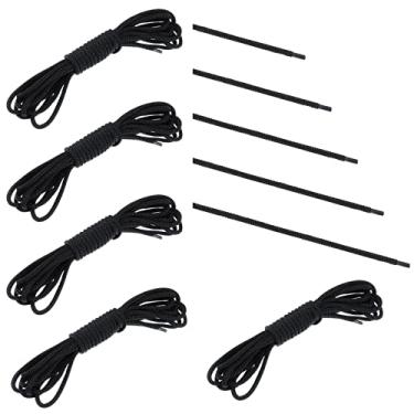 Imagem de 5 Pieces Trampoline Net Connection Rope 15 Feet/ 4.6 M Long, 5 mm/ 0.2 Inch Thick Braided Tie Down Rope Trampoline Replacement Parts Long Safety Trampoline Net Cords for Enclosure Nets, Black