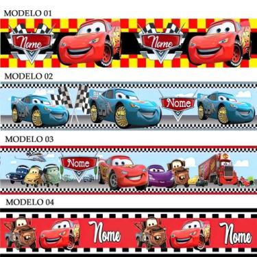 Imagem de Faixa Adesiva Infantil Papel de Parede Bebê Para Quarto Menino Carros 