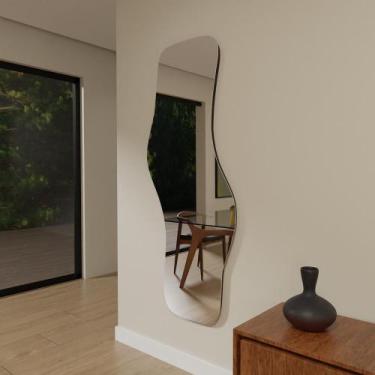 Imagem de Espelho Orgânico 115cm x 60cm E21 Decorativo Lançamento Lapidado Salão