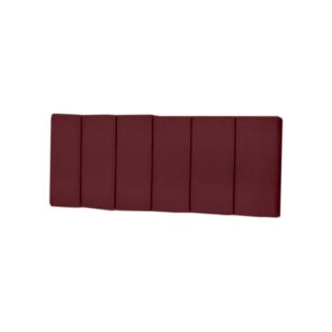 Imagem de Cabeceira Para Cama Casal King Queen Box 1,40x55 Dubai Vinho - MagL - 