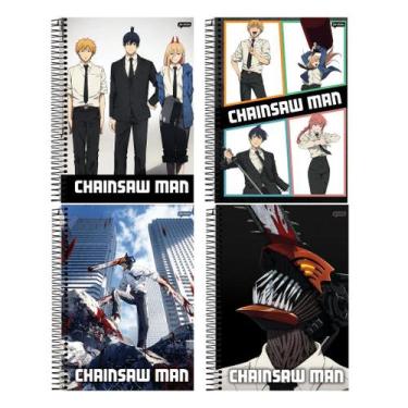 Imagem de Caderno Chainsaw Man Espiral 80fls - Jandaia