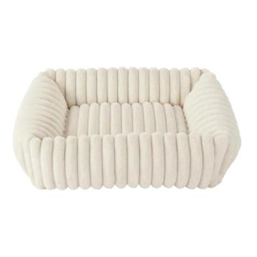 Imagem de Stgfyxgs Cama para Cães E Gatos, Tapete para Animais de Estimação, Almofada para Animais, Casinha de Cachorro com Função de Canil, Lavável, Branco, M