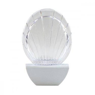 Imagem de Luz Noturna Brasfort Led Concha Branco 127V, Branco, 110V