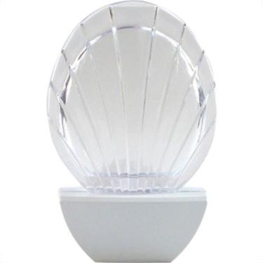 Imagem de Luz Noturna Brasfort Led Concha Branco 127V, Branco, 110V