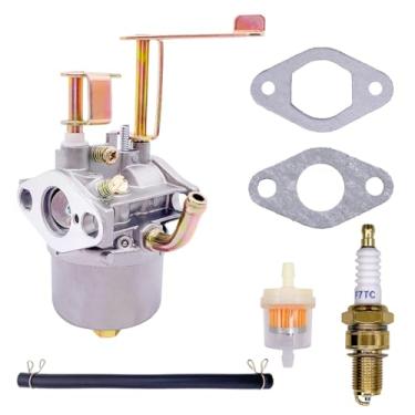 Imagem de Carburador A100626 para Champion Power Equipment 42432 62422 1200 1500 Watts 80cc 2.4HP Powermate PWLE0799 Cortador de grama 79cc com filtro de linha de combustível, kit de junta de vela de ignição