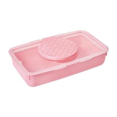 Imagem de Porta Lenço Umedecido Portátil Com Borracha De Vedação - PLASUTIL, Ros