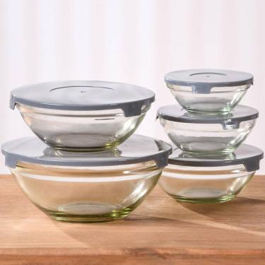 Imagem de Jogo com 5 Potes de Vidro Guarda Mantimentos