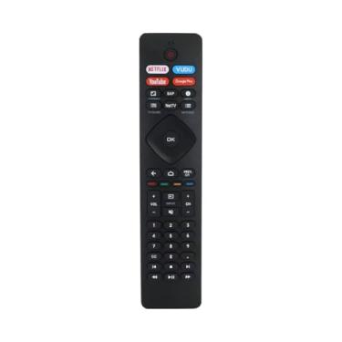 Imagem de OYSTERBOY Controle remoto de substituição, compatível com modelos de Smart TV Philips 4K Ultra HD NH800UP RF402A-V14 IR (sem controle de voz)