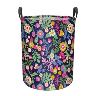 Imagem de Cesto de roupa suja dobrável com alças, grande cesto de armazenamento dobrável para homens, mulheres, adolescentes, adultos, organizador de tecido de lona impermeável para roupas, brinquedos, berçário