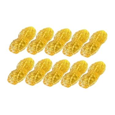 Imagem de WeiLaiKeQi 10 peças estátua de amendoim escultura de feng shui vidro de cristal esculpido presente festa lembrancinhas decoração da sorte para prateleira sala de