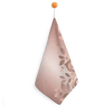 Imagem de VFMKT Toalhas de mão de microfibra absorvente macio decorativo toalha de banheiro leve respirável rosa papel de parede cozinha toalhas de prato para hotel spa academia decorações de casa 1 peça