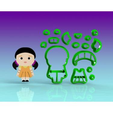 Imagem de Cortador Round 6 Boneca Cute Modular Tamanho 5cm