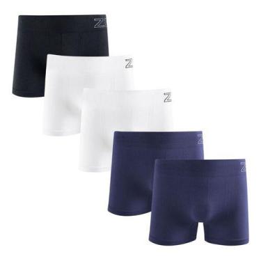 Imagem de Kit 5 Cuecas Boxer Zee Rucci Masculina Microfibra Poliamida - Zee Rucc