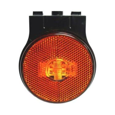 Imagem de Kit 10 Lanternas Lateral Led Caminhão Carreta Com Suporte Am - EDN