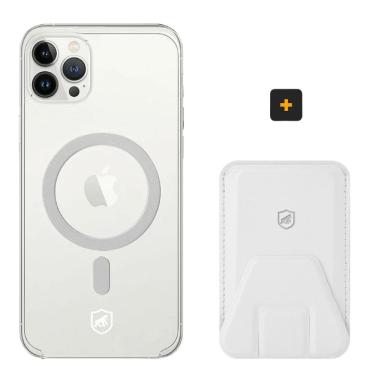 Imagem de Kit Magsafe - Capa case capinha e Carteira com Kickstand para iPhone 13 Pro Max - Gshield