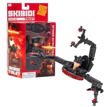 Imagem de Skibidi Toilet Bonecos colecionáveis Deluxe Detainer Astro Toilet Figure Series 2, animação do YouTube, produto de banheiro Skibidi oficialmente licenciado, azul altamente provável