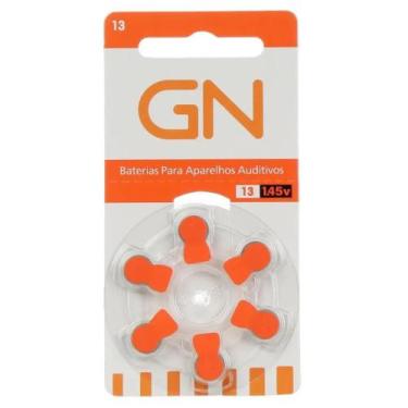 Imagem de Pilha para aparelho auditivo cartela avulsa GN 13 - GN RESOUND