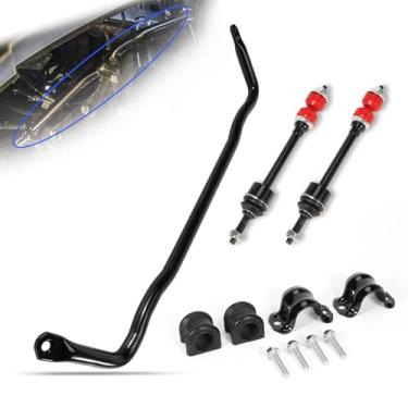 Imagem de loosoo Barra estabilizadora de suspensão dianteira com K80894 elos de extremidade de barra oscilante, buchas, retentores e parafusos compatíveis com Dodge Ram 1500 2019-2022 Ram 1500 Classic 4WD 2009