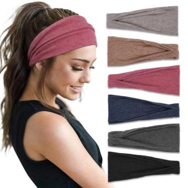 Imagem de Bandanas Huachi Non Slip para exercícios de cabelo femininos x6
