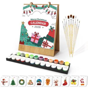 Imagem de Kit de artesanato artístico PeakLuv 2026, calendário Paint by Numbers,