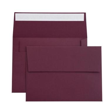 Imagem de Envelope Ponatia A7 Burgundy 13x18 cm Self Seal 50 unidades