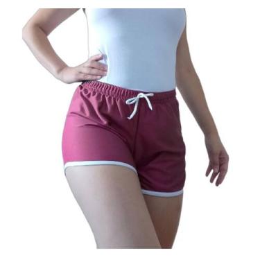 Imagem de Kit 3 Short Feminino. Uso casual e esportivo. - Oly Sport, Vinho, M