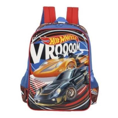 Imagem de Mochila Costas Hot Wheels Menino Escolar Infantil Luxcel-Masculino