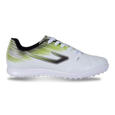 Imagem de Chuteira Topper Flame Society Branco/Preto/Verde,37