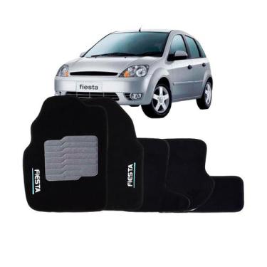 Imagem de Tapete Carpete Ford Fiesta 2003 A 2014 Jogo Com 5 peças - Ecotap, PRET