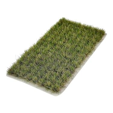 Imagem de oshhni Tufo de arbustos de planície, de grama artificial para maquetes ferroviárias em miniatura. Kit com de grama para base de ferromodelismo, Verde Amarelo