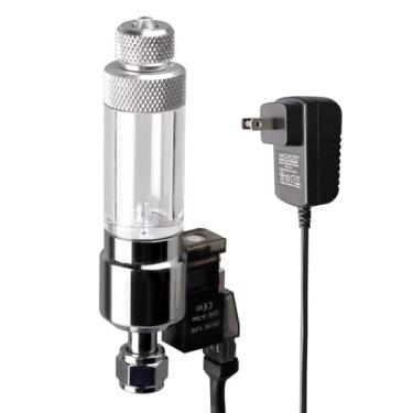 Imagem de Inline CO2 Solenoid Valve Mini Low Temperature for Aquarium CO2 System(Screw connection with Bubble Counter)