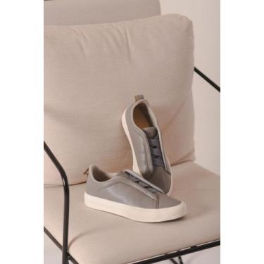 Imagem de Tênis Masculino Caly ZGN Napa Premiato Cinza, 39, Cinza