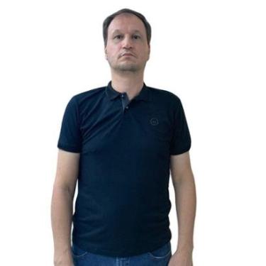 Imagem de Camisa Sallo Gola Polo Slim Básica Preta 4711-Masculino