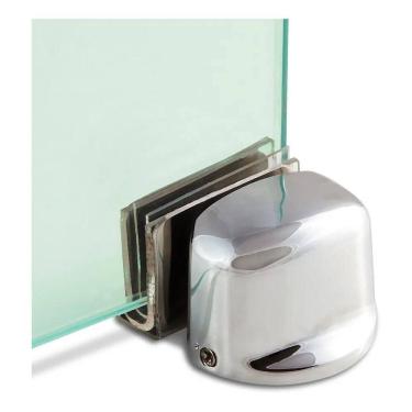 Imagem de 2X Batedor Batente Prendedor Magnético Porta Vidro Amortecim