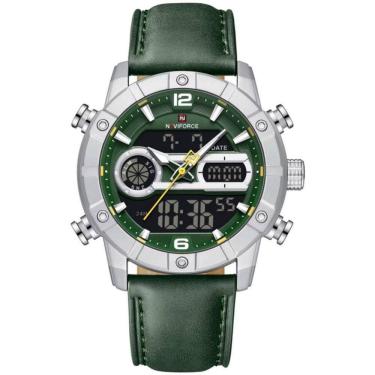 Imagem de Relógio Digital Masculino Multifuncional Luminoso Esportivo à Prova Dágua Verde