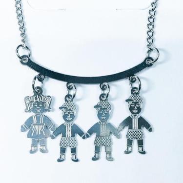 Imagem de Colar Pingente Filhos Filhas Aço Inox Menino Menina Corrente - Matilda