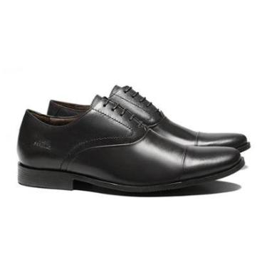 Imagem de Sapato Social Masculino Rexton Napa Mestico Preto Samello-Masculino