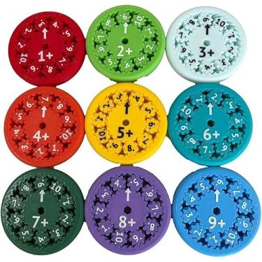 Imagem de Fidget Spinners de Fatos Matemáticos para Jogos Aprendendo Matemática com Fidgeters Adição e Subtração Ferramentas Interativas Divertidas Aprendizagem