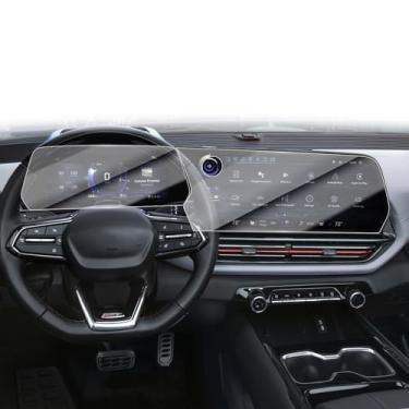 Imagem de Protetor de tela para Silverado EV 2025 compatível com Chevy Silverado EV 2024-2026 Navegação + 11,3 polegadas Dash vidro temperado HD antirreflexo Silverado EV Custom/LT/RST/Trail Boss Acessórios