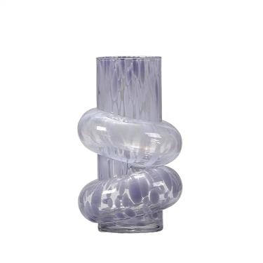 Imagem de Vasos para flores, vaso de vidro hidropônico com estampa de leopardo, casa, restaurante, sala de estar, decoração de mesa, conjunto de flores, adequado para lareira, quarto, cozinha, sala de estar, R